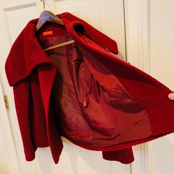 Itala Testino Alpaca Wool Jacket Coat Size Medium - Picture 8 of 16
